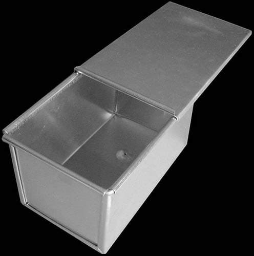 **Reduced* Bread LOAF TIN PAN Box Pullman 450G Sandwich LOAF with LID Aluminium Home Baking Fresh Bread New from CFU UK