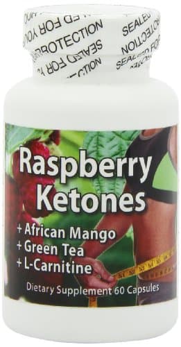 Raspberry Ketones 500 mg. with African Mango, Green Tea, and L-Carnitine, 60 capsules