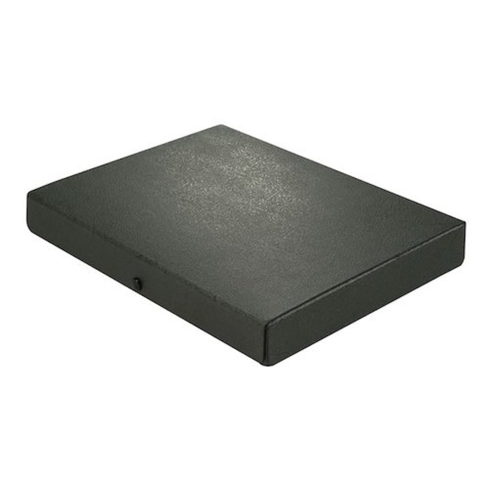Elba400000992 Box File with Push Button Fastening 1 cm for Approx 80 DIN A4 Pages 3 Flaps Label Black Capacity: 4 cm, for Approx. 380 DIN A4 Pages BlackBlue Angel