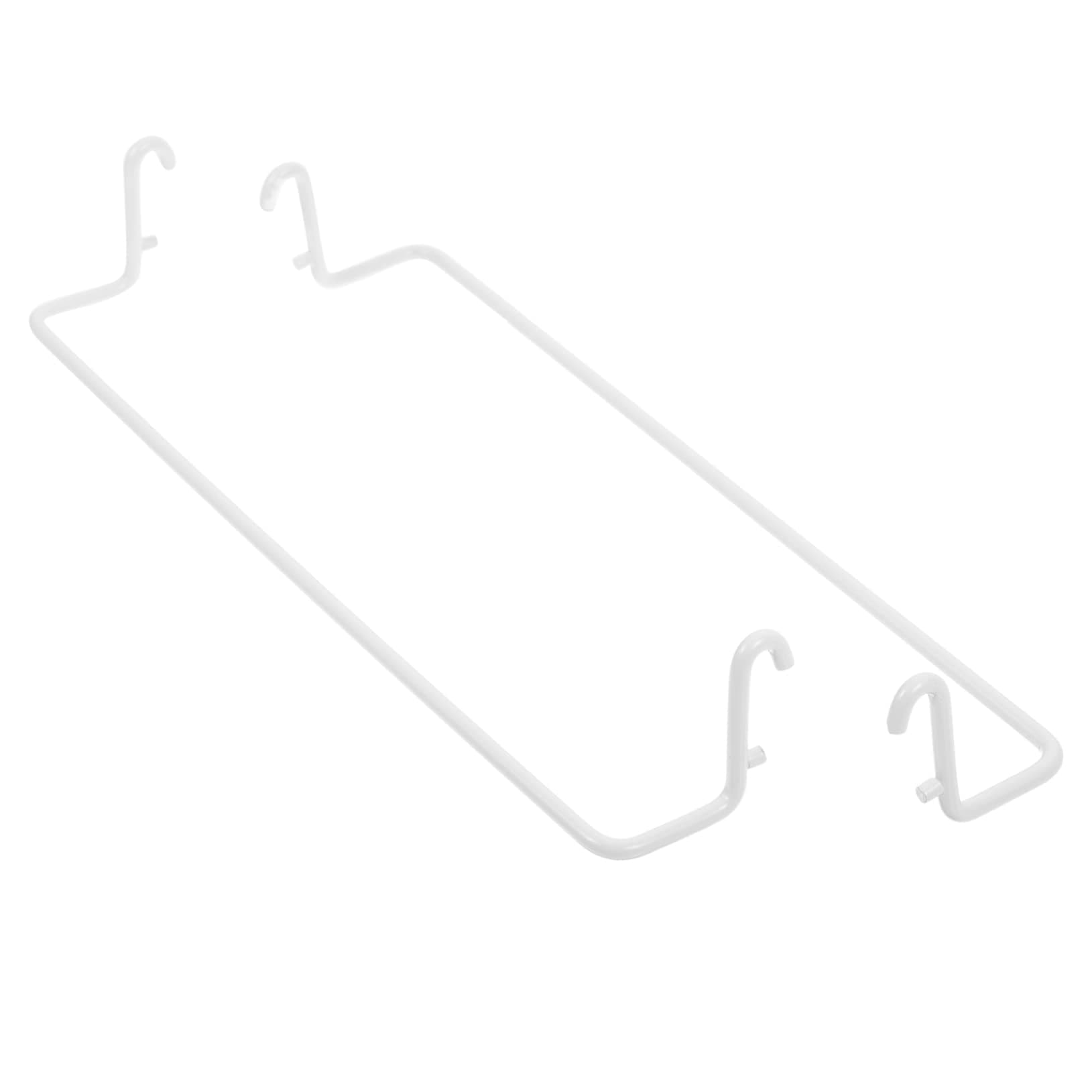 Extendable Pegboard Towel Holders 2-Pack Paper Towel Rack Hooks for Kitchen Bathroom Laundry Room Fits Standard Pegboards Easy One-Handed Tear