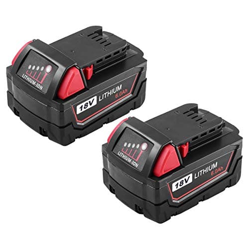 6.0Ah XC Battery for Milwaukee Battery 18V Lithium Replacement for Milwaukee 48-11-1840, 48-11-1815, 48-11-1820, 48-11-1850 Lithium-ion Milwaukee 18-Volt Battery