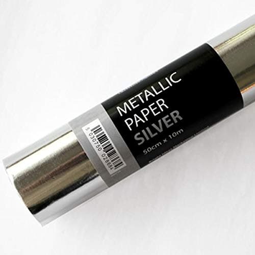 Metallic Foil Wrapping Paper 50cm x 4.5 Mtr Per Roll ~ Ideal for Wrapping Paper