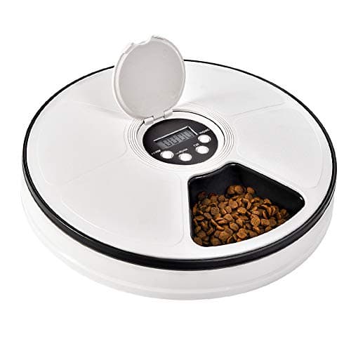 6 Meal Trays Pet Automatic Feeder Cats Dogs Timed Feed