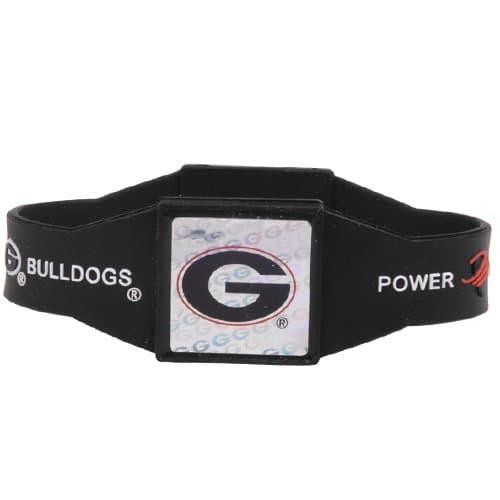 NCAA Georgia Power Force Silicone Wristband (Medium) 7.5 in