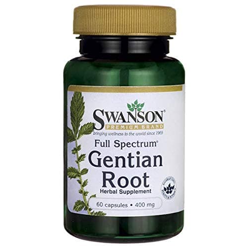 Swanson Full Spectrum Gentian Root 400 Milligrams 60 Capsules