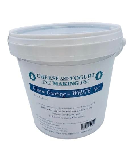 Cheese and Yogurt Making Cheese Coating – White – Protective | Breathable Wax Coating for Artisan and Homemade Cheeses –1kg