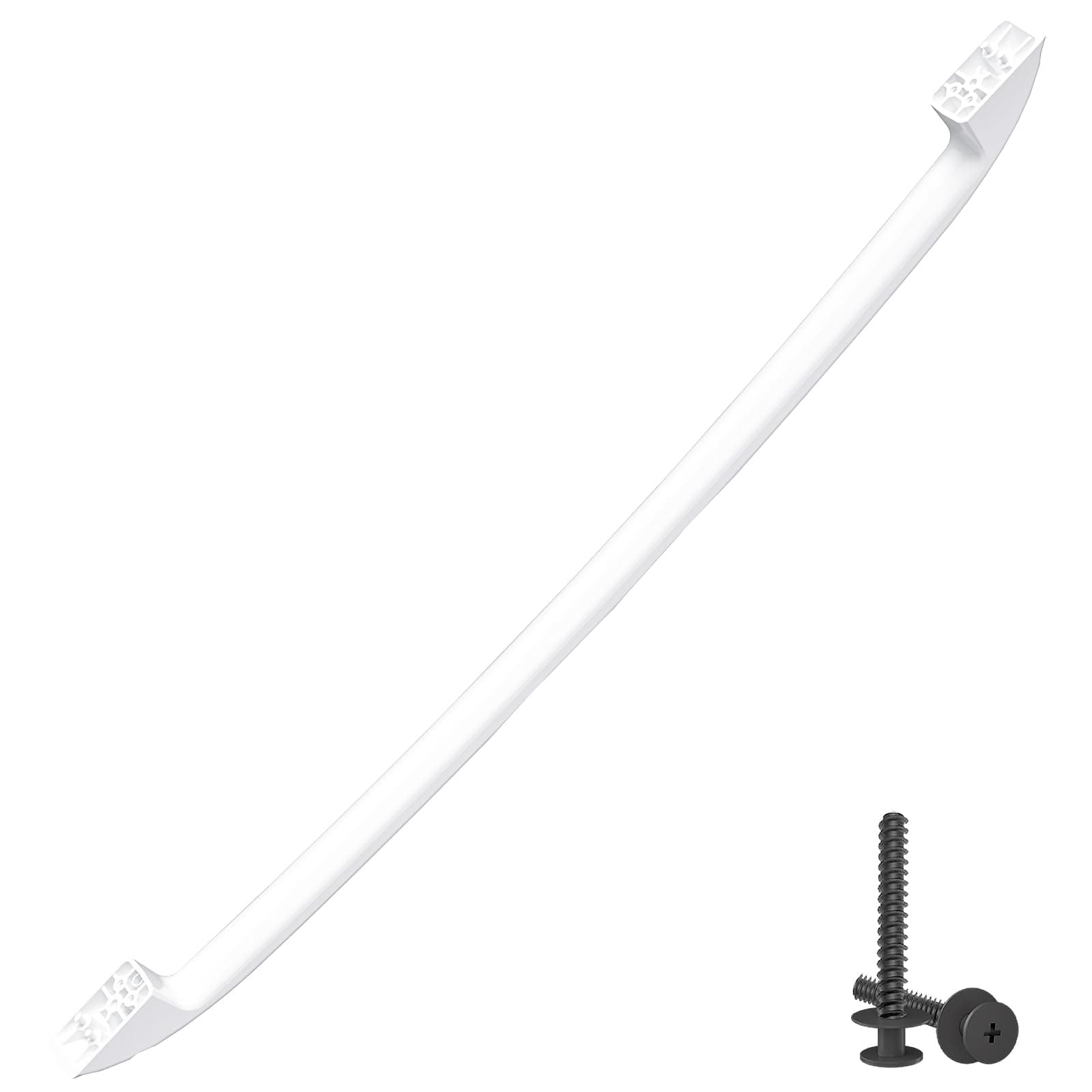 Upgraded WB15X10048 Oven Handle Compatible with GE Hotpoint Oven Handle Replacement White General Electric Range Stove Parts AP2021197 JGBP30WEA1WW JBP24WB4WW Parts with Screws