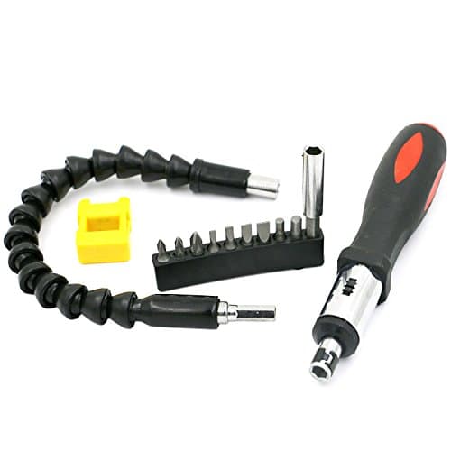 Snake Flexible Screwdriver,Magnetic Ratcheting Screwdriver with Handle,Screwdriver Extender,Flexible Magnetic Drill