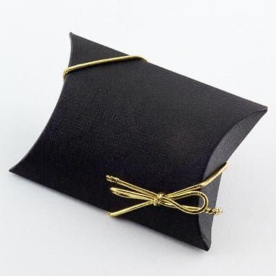 Italian Options Elasticated Bow Metallic Gold 8 Inch (100 Pack)