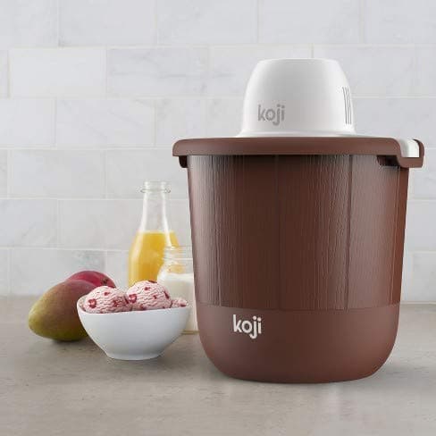Koji 4qt Bucket Ice Cream Maker - Brown