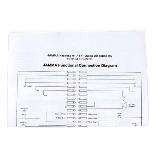 EG Starts Arcade JAMMA 56 Pin Interface Cabinet Wire Wiring Harness Loom Multicade Arcade PCB Cable For Arcade Machine Video Game Consoles Jamma 60-in-1 board & Pandora box 2 3 4 Game