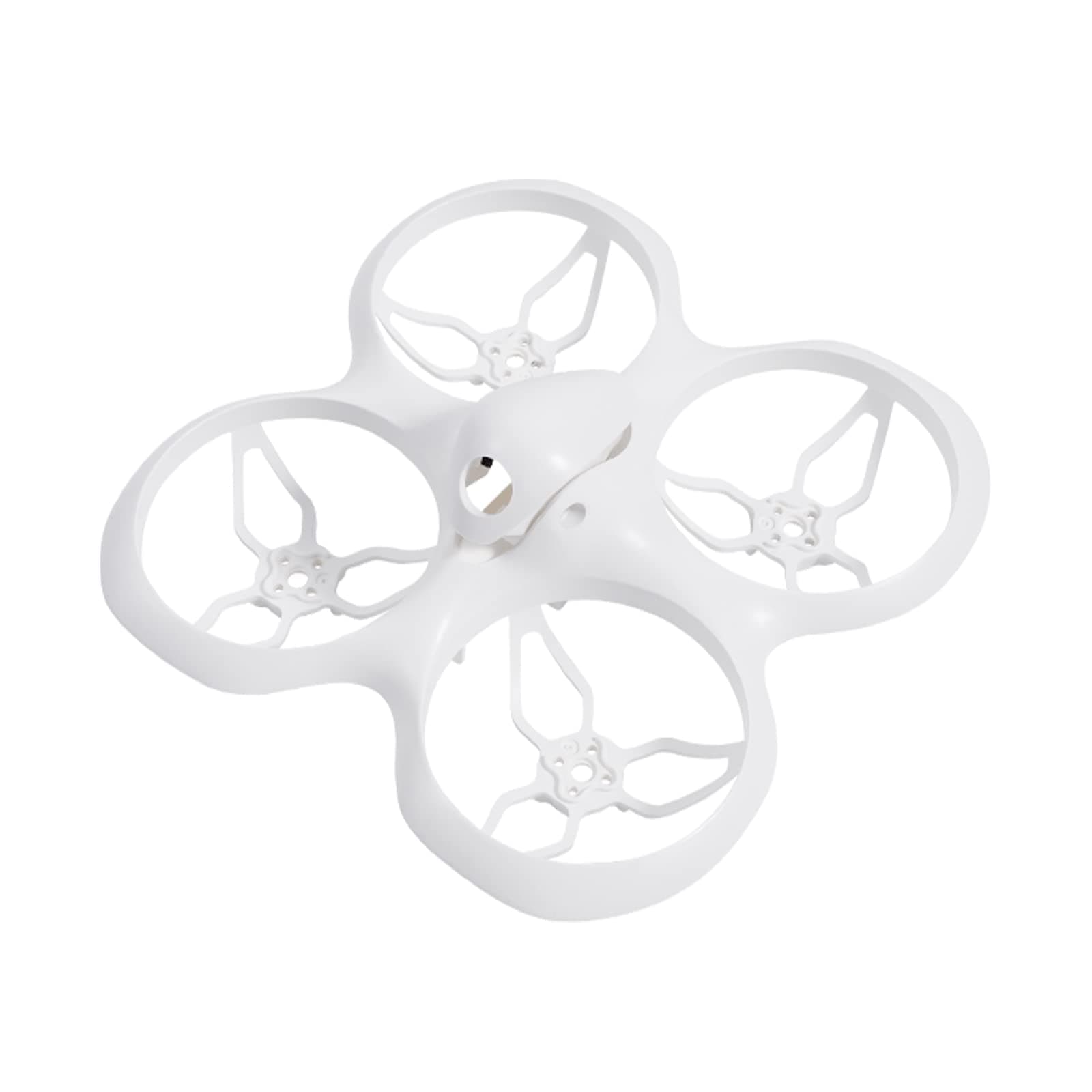 Cetus X 95mm Brushless Whoop Drone Frame with Adjustable Tilt Degree Canopy PA12 Material Impact Durable for Cetus X Brushless Drone F4 1S 12A Flight Controller 1103 Motor C04 Camera-White