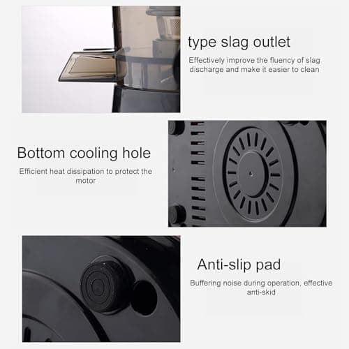 Cold Press Juicer, Slow Masticating Juicer Machines, nama juicer, Juicer Machine with 200w Large Feed Chute, Fit Whole Vegetables and Fruits, Easy to Clean lime