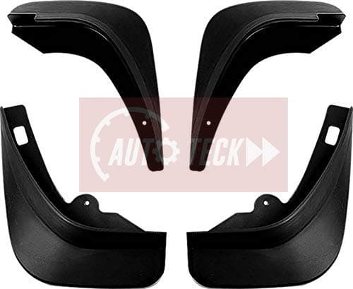 CARMATE PVC Mud Flaps For Ford Figo Aspire (Black)