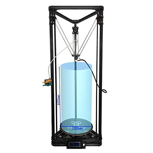 Large size He3D single full metal extruder Kossel delta K280 3d printer kit-Multi Material Support with heatbed and auto level