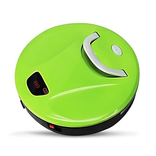 Vacuum Cleaner Robot, FINE DRAGON Automatic Robotic Vacuum Cleaner High Suction Cleaning for Hard Floor and Thin Carpets (Green) (Green)