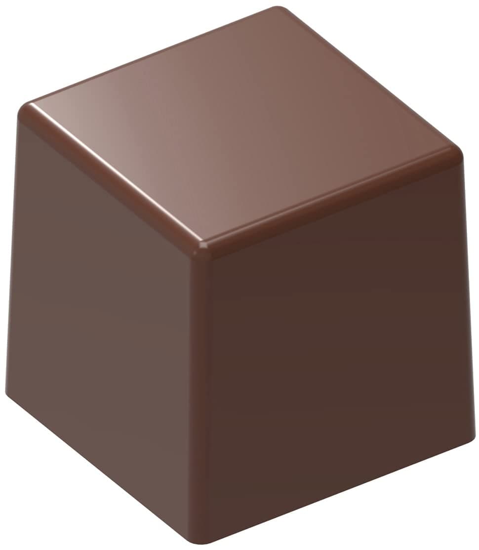 CF0232 Polycarbonate Chocolate Mold with 21 Cube Cavities, Each 20mm x 20mm x 20mm, 20x20x20 mm