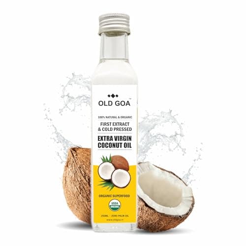 OLD GOA Extra Virgin Coconut Oil | Cold Pressed | 100% Pure & Edible | Extra Virgin Coconut Oil For Cooking & Skin | Natural Organic Oil - 500ml