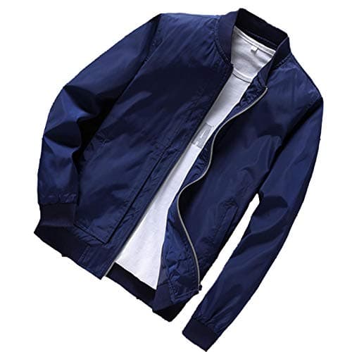 HRRPS Men Autumn Baseball Collar Jacket Coat Flight Air Force Jacket Plus Size