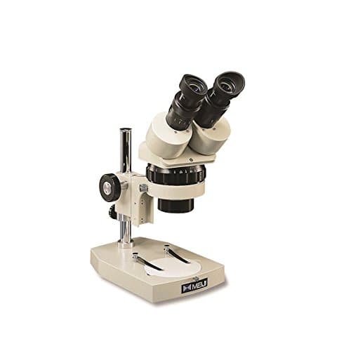 MEIJI TECHNO AMERICA EMZ-5TR-MA502 KBL Zoom Stereo Microscope, Trinocular Head, Large Stand, 330 mm W x 380 mm L Base