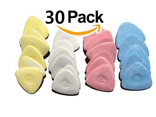 30 Pieces Tailor's Fabric Chalk for Sewing, Works Just Like Clay Chalk Pencil, Wheel, Marker, Liner Marker