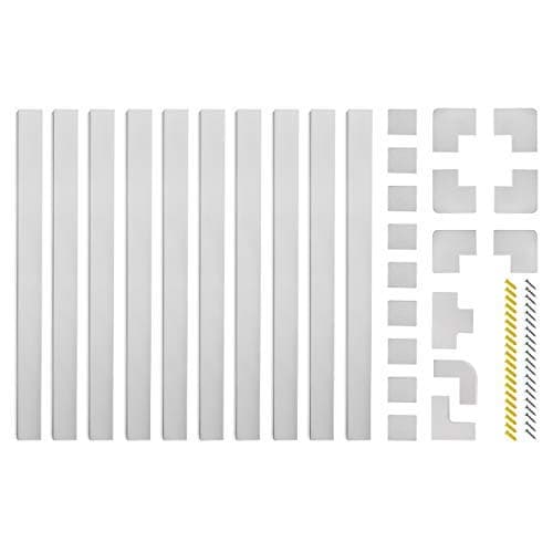 Wire Hiders for TV on Wall - Cord Hider Kit for Wall Mount TV, Speaker Wires or Power Cords - White Cable Concealer Set 13ft