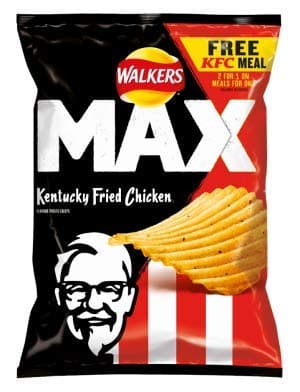 Walkers Max Kfc Kentucky Fried Chicken Sharing Crisps 15 x 70g Multi pack