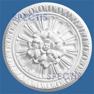 SPECTIS 17 Inch Diameter Ceiling Medallion #CM1717 Primed White Polyurethane by Spectis Moulders