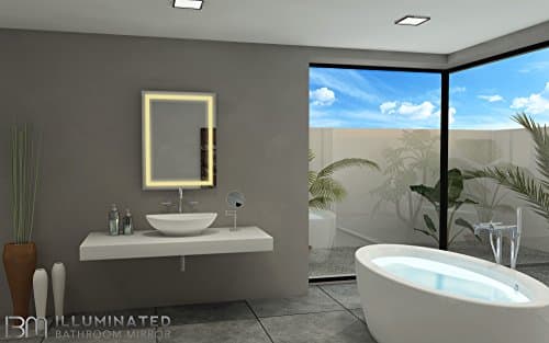 IB MIRROR Lighted Bathroom Mirror Harmony 24 In X 32 In 3000 K