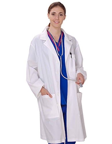 Lab Coat with 3 Pockets - Long (White) Style# DLC200 (X-Large)