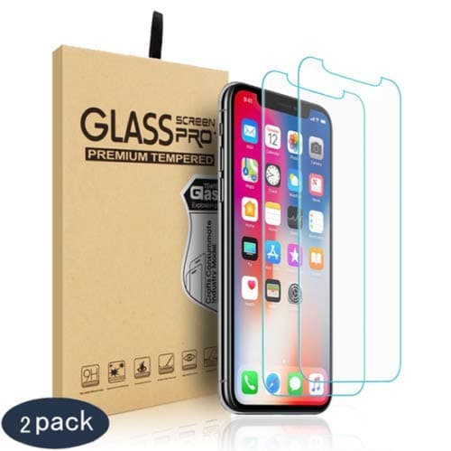 2-Pack Tempered Glass Film Scratch-Resistant Anti-Shatter Screen Protectors for Apple iPhone XR and iPhone 11 (6.1 inch)