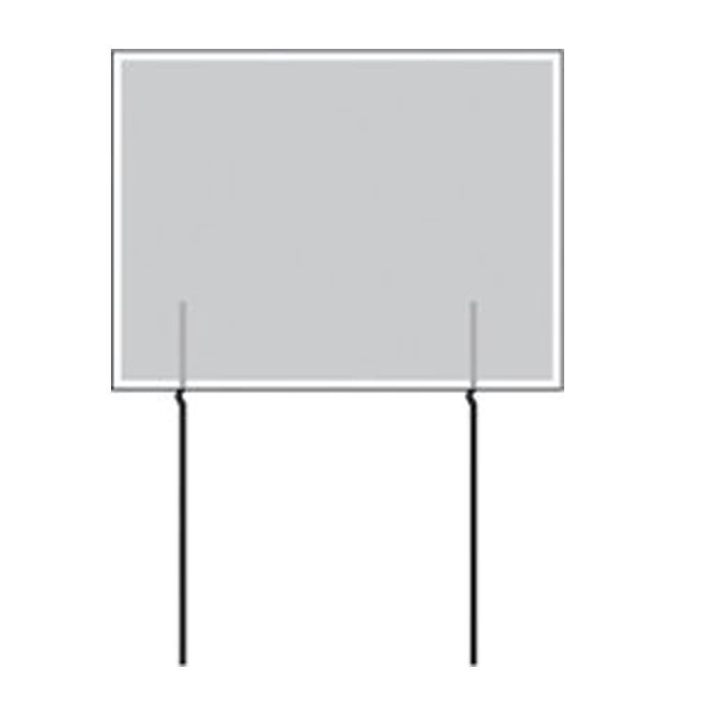 VictoryStore Yard Sign Stakes - 50 EZ Wire Stakes for 4 Millimeter Corrugated Outdoor Signs Includes 50 Ez Stakes