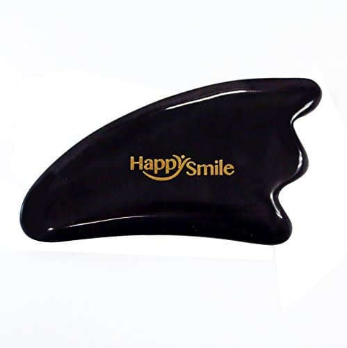 Best Gua Sha Scraping Massage Tool made with Buffalo Horn, Quality & Beautiful Great guasha Tools for Graston SPA Acupuncture Therapy Treatment on Face Back Arm Feet(Triangle shape)