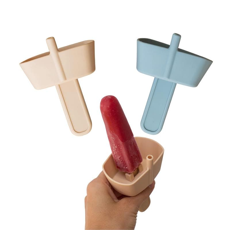 Silicone Popsicle Holder With Straw Drip Free 2 PACK