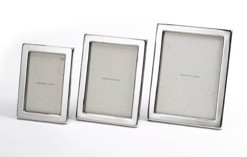 Baskerville & Sanders Silver Plated Designer Narrow Classic Frame-10x8"