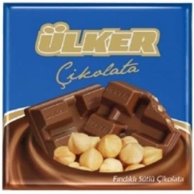 Ulker Turkish Milk Chocolate with Hazelnuts Turkish Chocolate 6x 2.47 oz