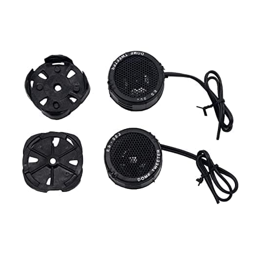 Generic S P 1.5Inch High Efficiency Dome Tweeter For Hi-Fi Car Stereo Component System Set Of 2 - Black, Bluetooth