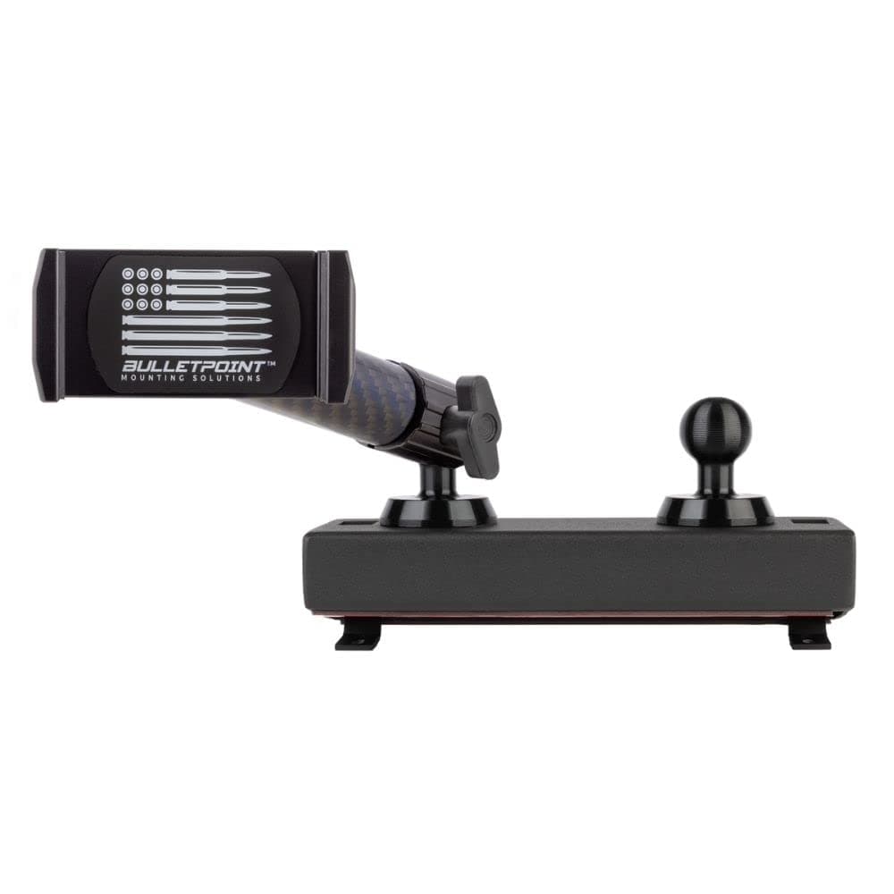 Dash Mount Cell Phone Holder Dodge RAM Truck Compatible (2019+) with 2-20mm Ball Mounts for GPS Navigation Compatible with iPhone and Android Smartphones Heavy Duty Carbon Fiber Kevlar Arm