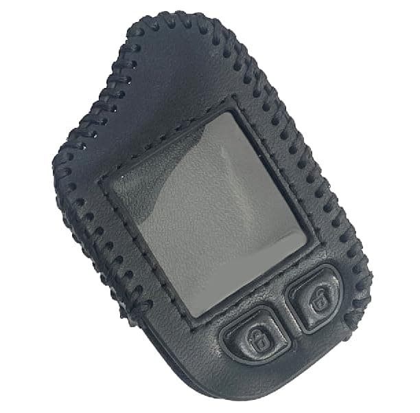 #RFX-2W901-SS 2 Way Remote Leather Case(Black) Quality Durable New Replacement Parts for Compustar Prime 901
