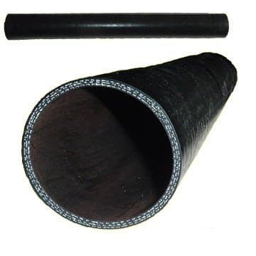 4.0" Silicone 2' Straight Hose, Black