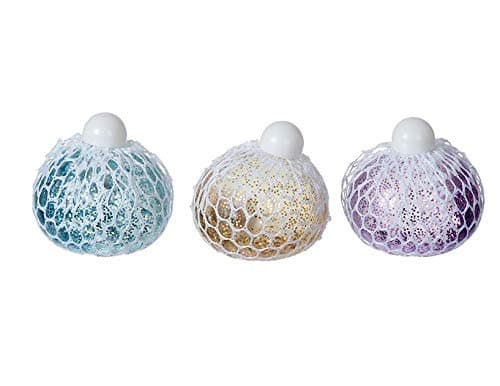 H Grossman Light Up Squidgy Glitter Mesh Ball (One Supplied, Colour Sent at Random)