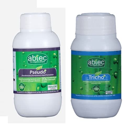 Abtec Pseudomonas and Trichoderma Liquid for Plants | 100ml x 2 Bottle | Essential Insecticide Fertilizer for Ever Garden