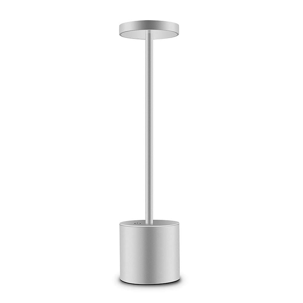 LED Desk Lamp Modern Creative Table Lamp Cordless Rechargeable Desk Light Dimmable Touch Protection Eye Aluminum Alloy Material Circular Design for Study Bedrooms Bedside Desks Office Etc