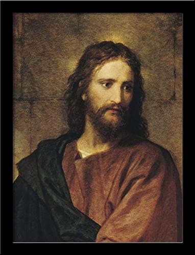 Tallenge - Heinrich Hofmann - Christ At 33 - Medium Framed Canvas (Canvas,24 x 18? inches, MultiColour)