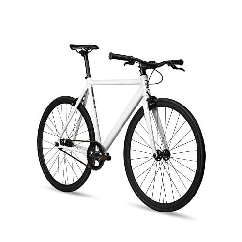 6KU Urban Track Fixed Gear Bicycle Matte Black/Black 49cm
