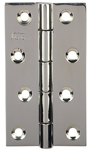 ssiskcon 5 inch x 14 Gauge 1.9mm Thick Pack of 10 Stainless Steel Door Butt Hinges Glossy Finish Classic Series Normal Movement