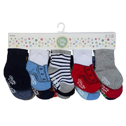 Little Me Baby 20 Piece Assorted Socks