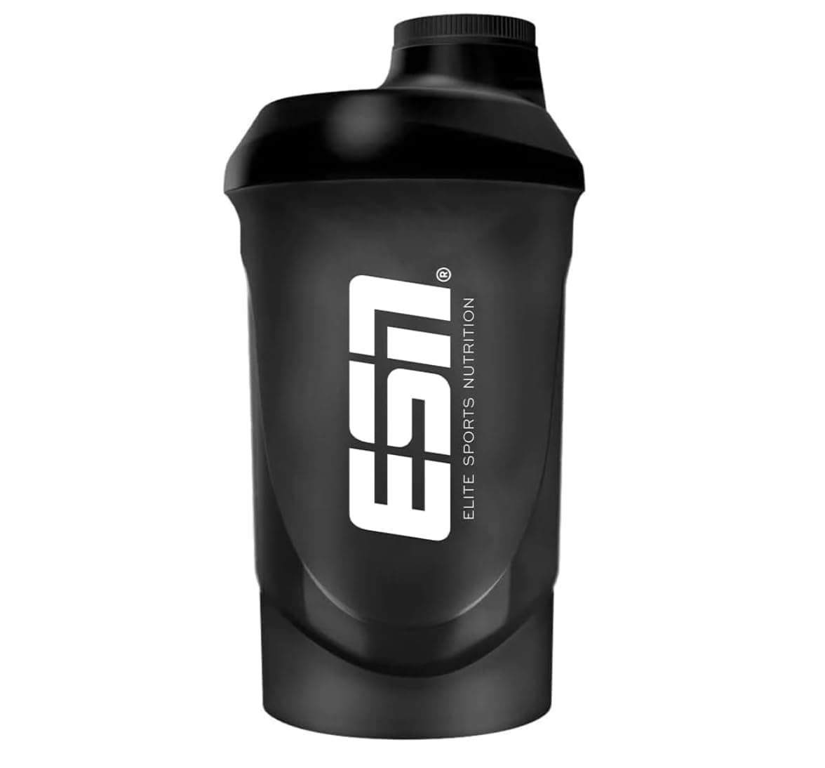 ESN Shaker, Black, 600 ml, Leak-Proof, Shaker with Measuring Scale for Easy Dosing, BPA & DEHP Free