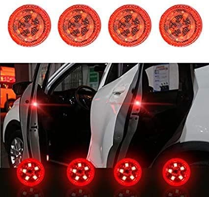 Semaphore Waterproof 5 LED Wireless Car Door Warning Open Lights Indicator Flash Magnetic for Anti Rear-End Collision(1 Pair 2 pcs)(compatible with Chevrolet Beat)