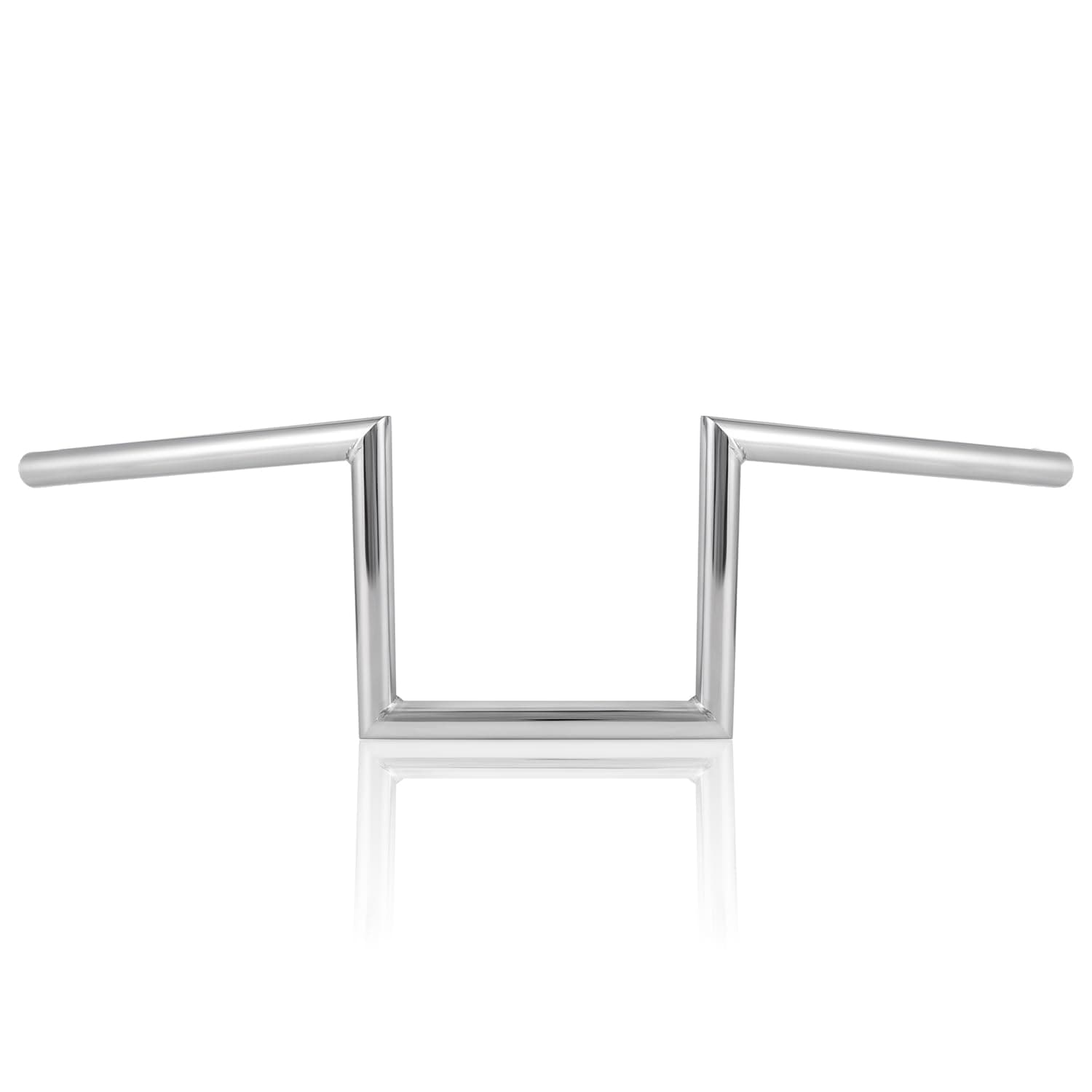 OUMUR Motorcycle Handlebar 8" Rise 1 Inch Ape Hanger Z-Bars for Harley Sportster XL883 XL1200 Softail Dyna For Yamaha Suzuki Kawasaki Chopper Cruisers Bobber Cafe Racer custom Bike 1982-Up (Chrome)